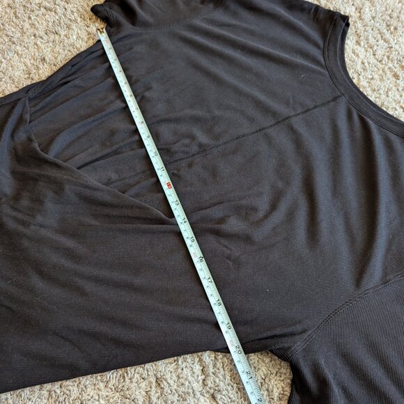 Lululemon Ribbed Modal-Silk Blend Reversible T-Shirt Black 12 - Picture 7 of 7